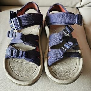 Teva Women's Sandals - Dark Blue and Coral